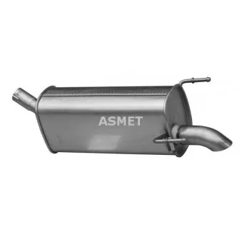 Silencieux arrière ASMET