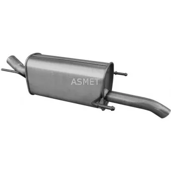 Silencieux arrière ASMET 05.277