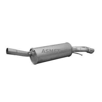 Silencieux arrière ASMET 06.023