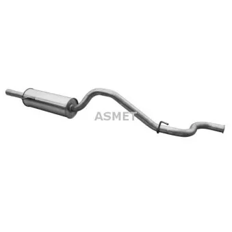 Silencieux arrière ASMET 07.083