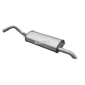 Silencieux arrière ASMET 07.101