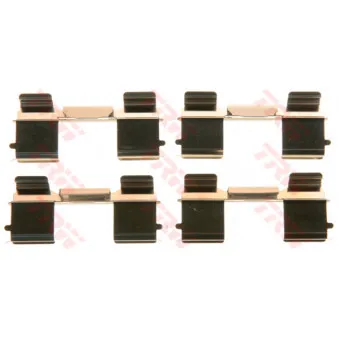 Kit d'accessoires, plaquette de frein à disque TRW PFK572