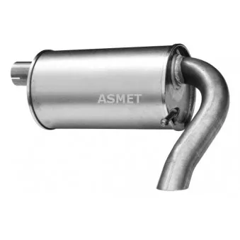 Silencieux arrière ASMET 07.174