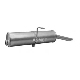 Silencieux arrière ASMET 08.025