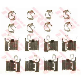 Kit d'accessoires, plaquette de frein à disque TRW PFK587