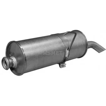 Silencieux arrière ASMET 09.020