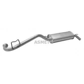 Silencieux arrière ASMET 10.036