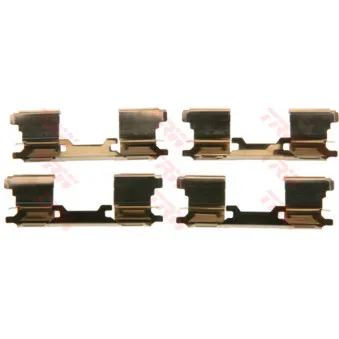Kit d'accessoires, plaquette de frein à disque TRW PFK599