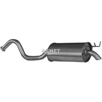 Silencieux arrière ASMET 10.040