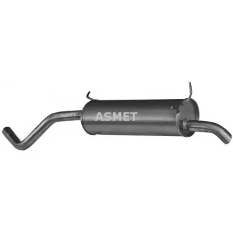 Silencieux arrière ASMET 10.048