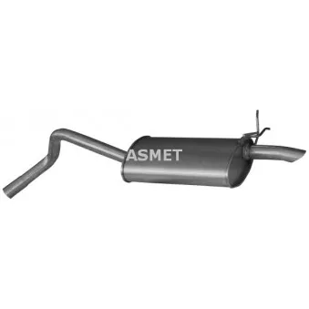 Silencieux arrière ASMET 10.051