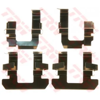 Kit d'accessoires, plaquette de frein à disque TRW PFK600