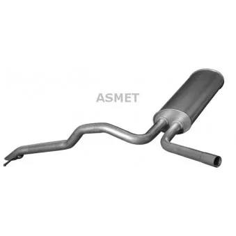 Silencieux arrière ASMET 10.122
