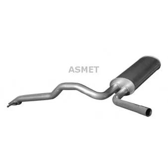 Silencieux arrière ASMET 10.125