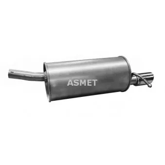 Silencieux arrière ASMET 10.128