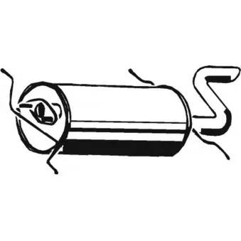 Silencieux arrière ASMET 11.003