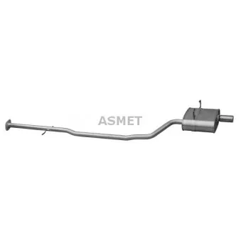 Silencieux arrière ASMET 12.019