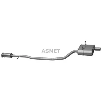 Silencieux central ASMET 12.025