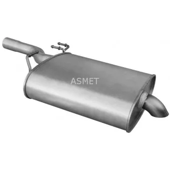 Silencieux arrière ASMET 12.036
