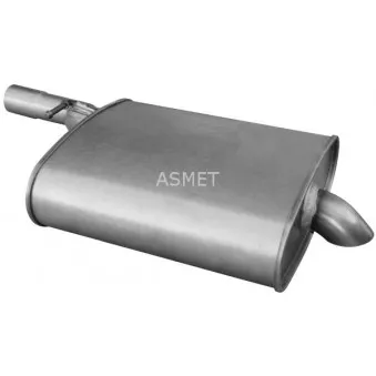 Silencieux arrière ASMET 12.037