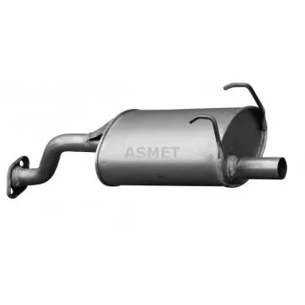Silencieux arrière ASMET 13.008