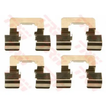 Kit d'accessoires, plaquette de frein à disque TRW PFK618