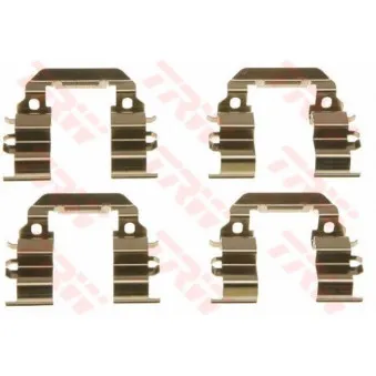 Kit d'accessoires, plaquette de frein à disque TRW PFK619