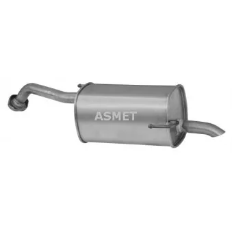 Silencieux arrière ASMET 14.030