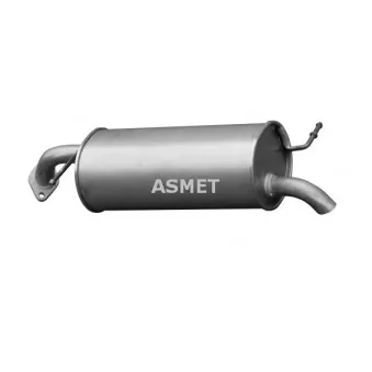 Silencieux arrière ASMET