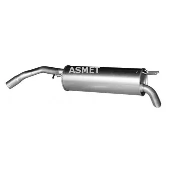 Silencieux arrière ASMET 16.038