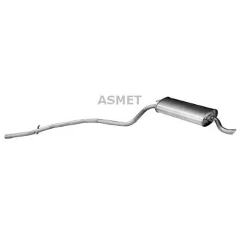 Silencieux arrière ASMET 16.074