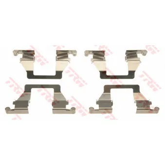 Kit d'accessoires, plaquette de frein à disque TRW PFK637