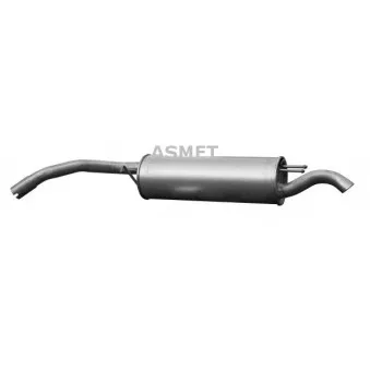 Silencieux arrière ASMET 16.092