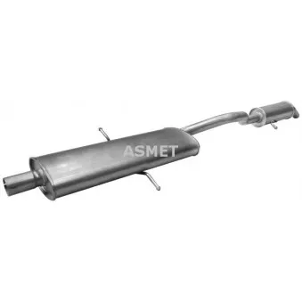 Silencieux arrière ASMET 27.006