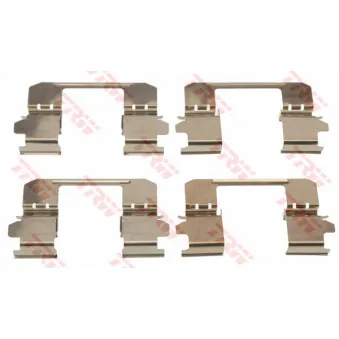 Kit d'accessoires, plaquette de frein à disque TRW PFK667