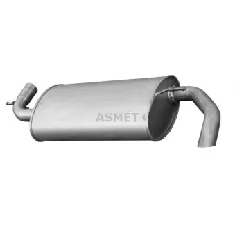 Silencieux arrière ASMET 30.010