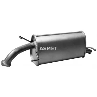 Silencieux arrière ASMET 31.001