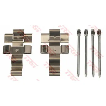 Kit d'accessoires, plaquette de frein à disque TRW PFK684