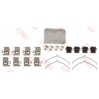 Kit d'accessoires, plaquette de frein à disque TRW PFK690