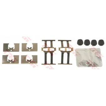 Kit d'accessoires, plaquette de frein à disque TRW PFK694