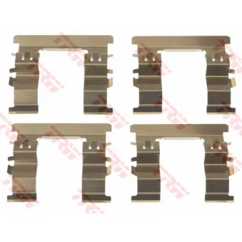 Kit d'accessoires, plaquette de frein à disque TRW PFK697