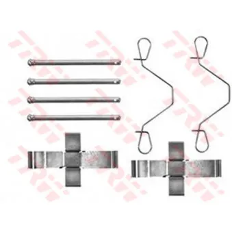 Kit d'accessoires, plaquette de frein à disque TRW PFK70