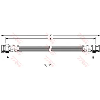 Flexible de frein TRW PHA236