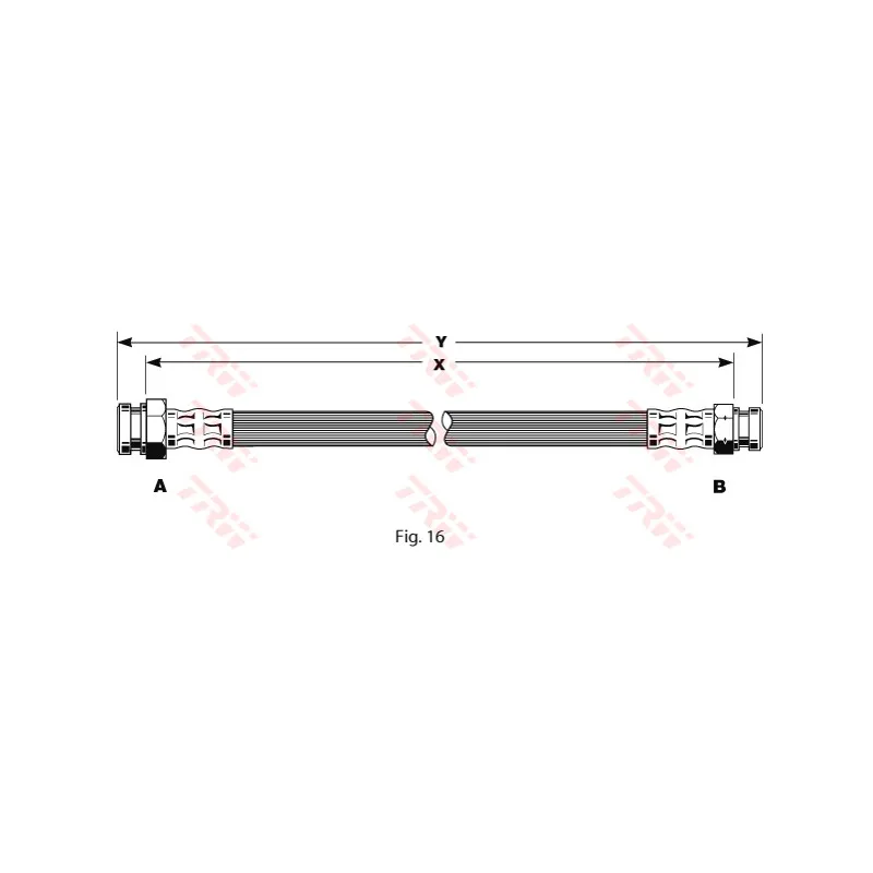 Flexible de frein TRW PHA236