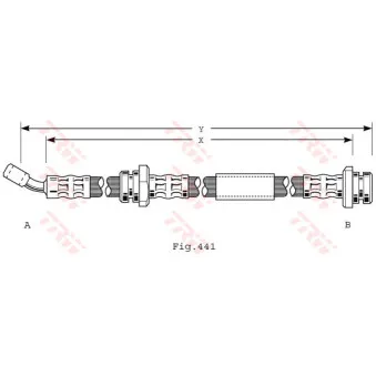 Flexible de frein TRW PHD208