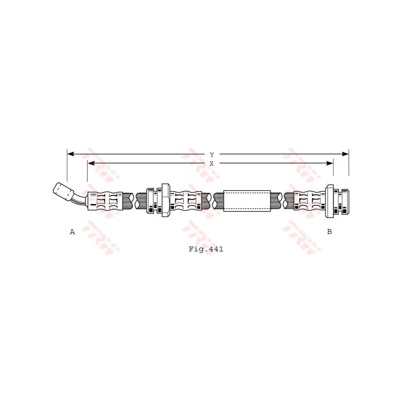 Flexible de frein TRW PHD208