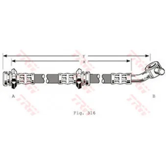 Flexible de frein TRW