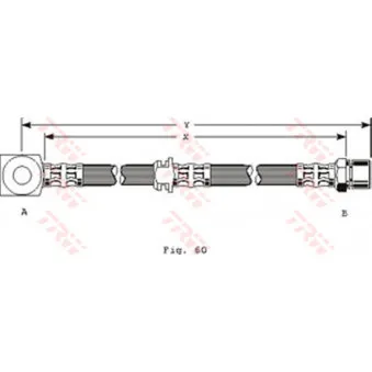 Flexible de frein TRW PHD267