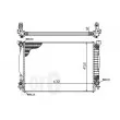 Radiateur, refroidissement du moteur ABAKUS 003-017-0017 - Visuel 3