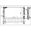 Radiateur, refroidissement du moteur ABAKUS 003-017-0023 - Visuel 3